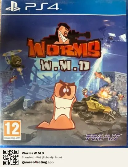 Worms W.M.D PlayStation 4, Poland box front