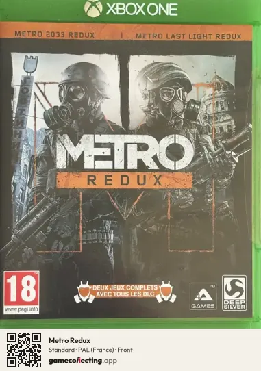 Metro Redux Xbox One, France box front