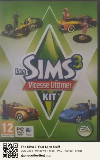 The Sims 3: Fast Lane Stuff Computer, France box front