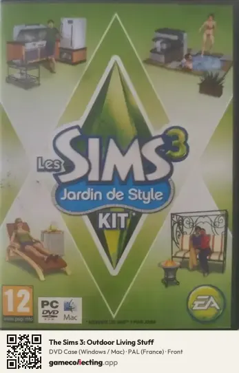 The Sims 3: Outdoor Living Stuff Computer, France box front