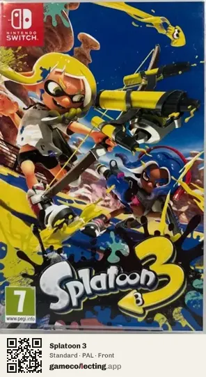 Splatoon 3 Nintendo Switch, PAL box front