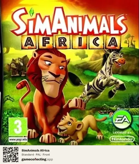 SimAnimals Africa Nintendo DS, PAL box front