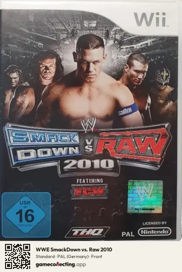 WWE SmackDown vs. Raw 2010 Nintendo Wii, Germany box front