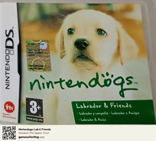 Nintendogs: Lab & Friends Nintendo DS, Spain box front
