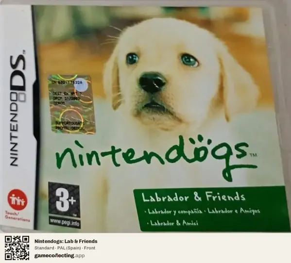 Nintendogs: Lab & Friends Nintendo DS, Spain box front