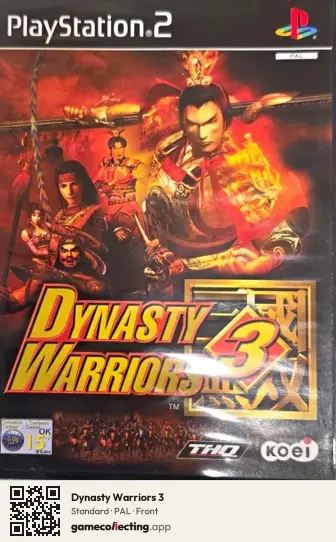 Dynasty Warriors 3 PlayStation 2, PAL box front