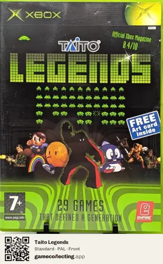 Taito Legends Xbox, PAL box front