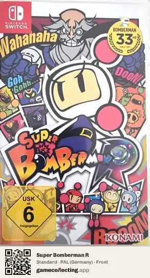 Super Bomberman R Nintendo Switch, Germany box front