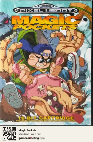 Magic Pockets Sega Mega Drive / Genesis, PAL box front