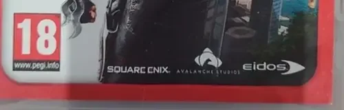 Just Cause 2, the PEGI square on its front
