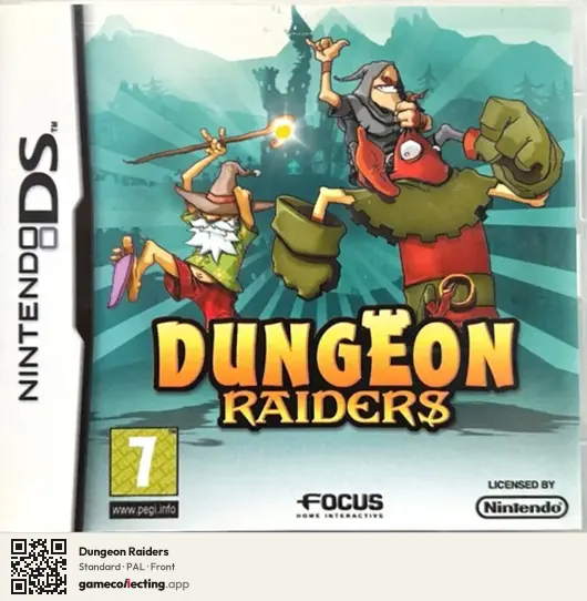 Dungeon Raiders Nintendo DS, PAL box front