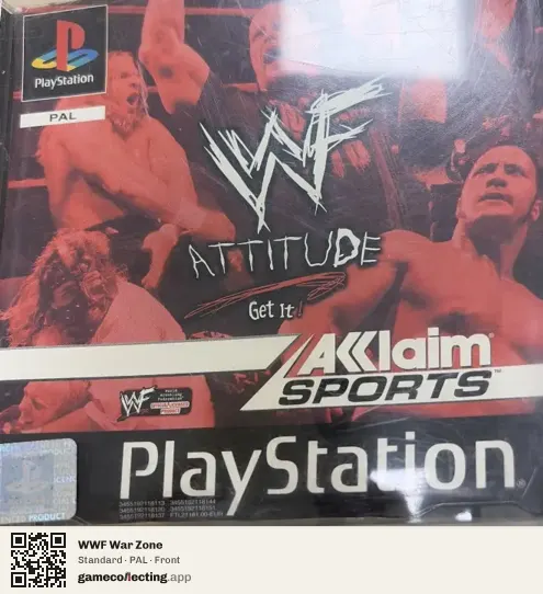 WWF War Zone PlayStation, PAL box front