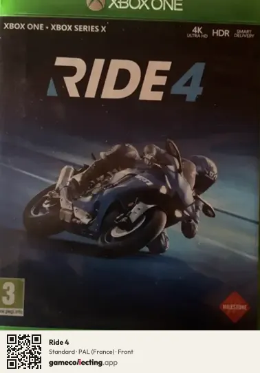 Ride 4 Xbox One, France box front