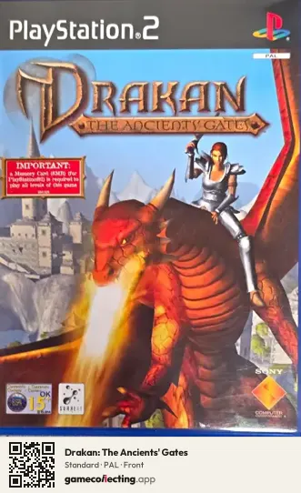 Drakan: The Ancients' Gates PlayStation 2, PAL box front