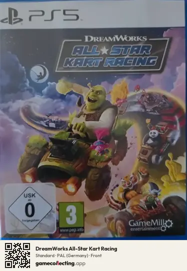 DreamWorks All-Star Kart Racing PlayStation 5, Germany box front