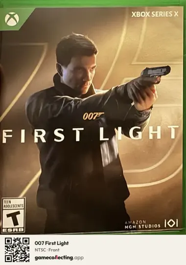 007 First Light Xbox Series X, NTSC box front