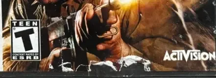 Call of Duty 3, the ESRB box on its front
