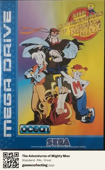 The Adventures of Mighty Max Sega Mega Drive / Genesis, PAL box front