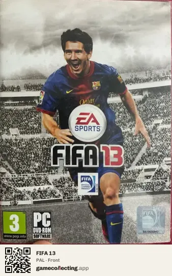 FIFA 13 Computer, PAL box front