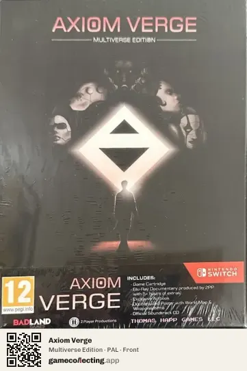 Axiom Verge Nintendo Switch, PAL box front