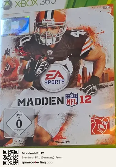 Madden NFL 12 Xbox 360, Germany box front