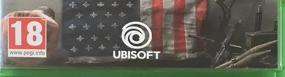 Far Cry 5, the PEGI square on its front