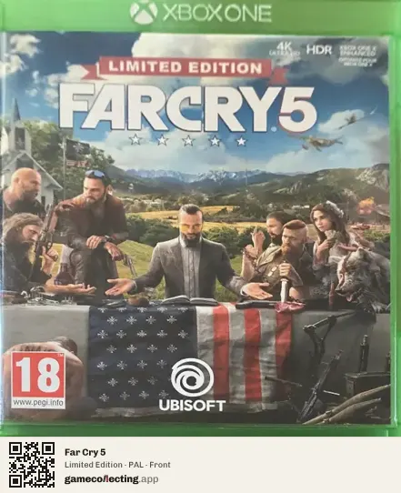 Far Cry 5 Xbox One, PAL box front