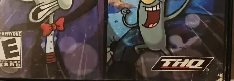 SpongeBob SquarePants: Lights, Camera, Pants!, the ESRB box on its front