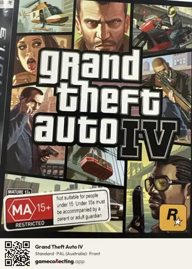 Grand Theft Auto IV PlayStation 3, Australia box front
