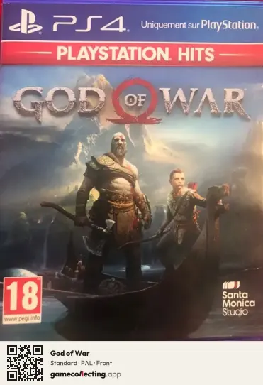 God of War PlayStation 4, PAL box front
