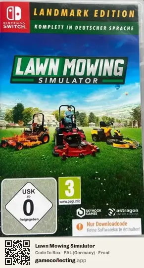 Lawn Mowing Simulator Nintendo Switch, Germany box front