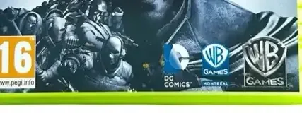 Batman: Arkham Origins, the PEGI square on its front