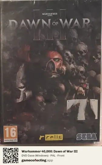 Warhammer 40,000: Dawn of War III Computer, PAL box front