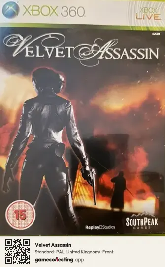 Velvet Assassin Xbox 360, United Kingdom box front