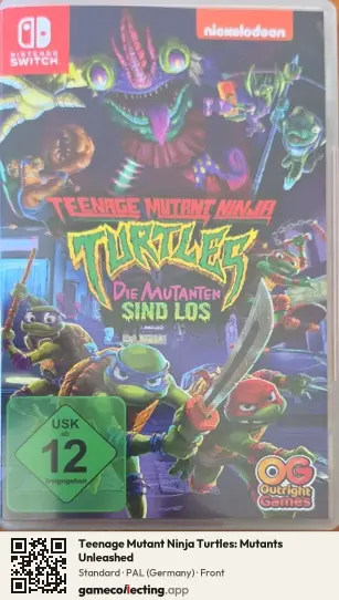 Teenage Mutant Ninja Turtles: Mutants Unleashed Nintendo Switch, Germany box front