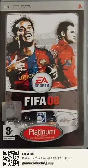 FIFA 08 PlayStation Portable, PAL box front