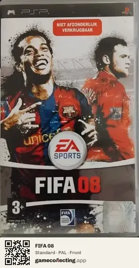 FIFA 08 PlayStation Portable, PAL box front