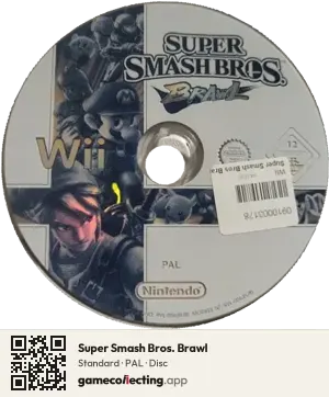Super Smash Bros. Brawl Nintendo Wii, PAL disc