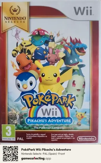 PokéPark Wii: Pikachu's Adventure Nintendo Wii, Spain box front
