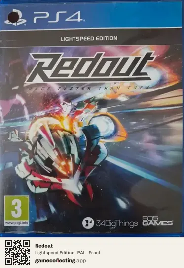 Redout PlayStation 4, PAL box front