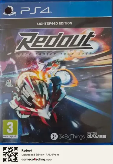 Redout PlayStation 4, PAL box front