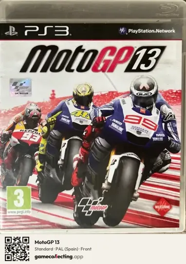 MotoGP 13 PlayStation 3, Spain box front