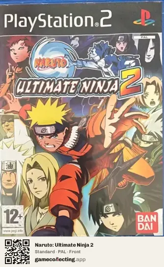 Naruto: Ultimate Ninja 2 PlayStation 2, PAL box front