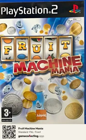 Fruit Machine Mania PlayStation 2, PAL box front