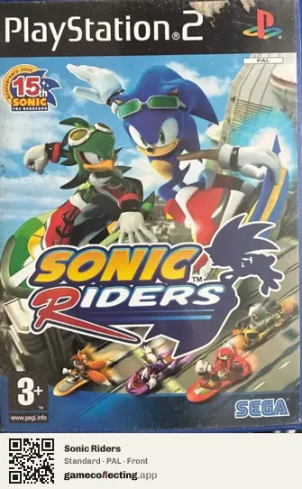 Sonic Riders PlayStation 2, PAL box front