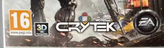 Crysis 2, the PEGI square on its front