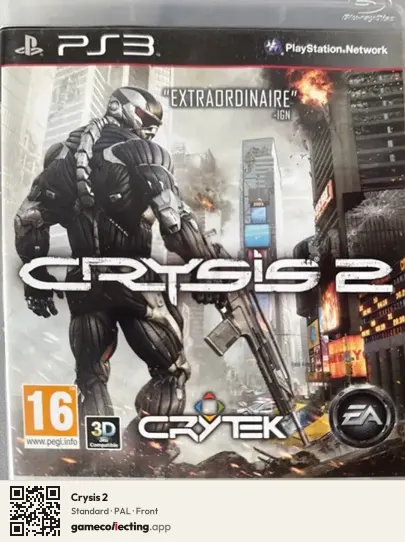 Crysis 2 PlayStation 3, PAL box front
