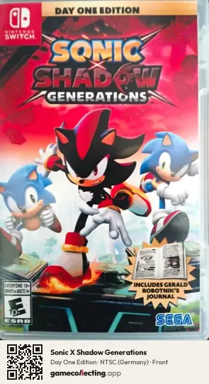 Sonic X Shadow Generations Nintendo Switch, Germany box front