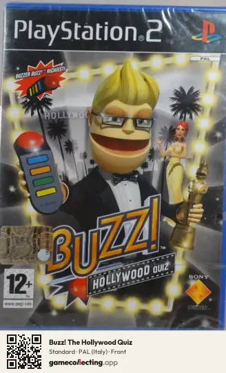Buzz! The Hollywood Quiz PlayStation 2, Italy box front