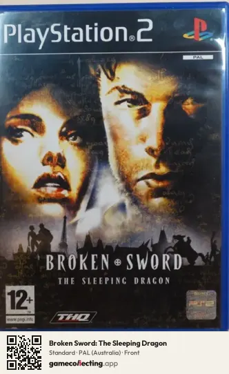 Broken Sword: The Sleeping Dragon PlayStation 2, Australia box front